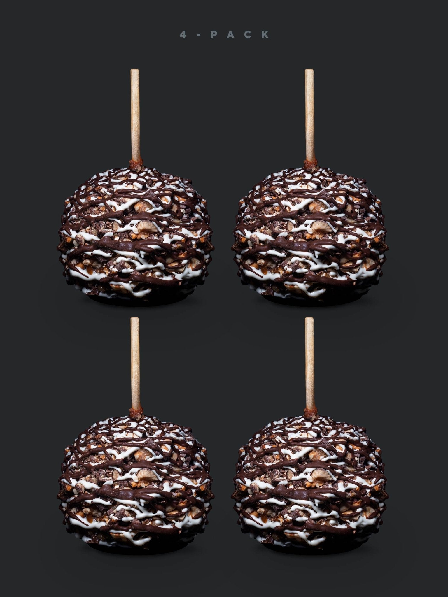 Gourmet Caramel Apple - Snickers (4 - Pack) - The Caramel Tree
