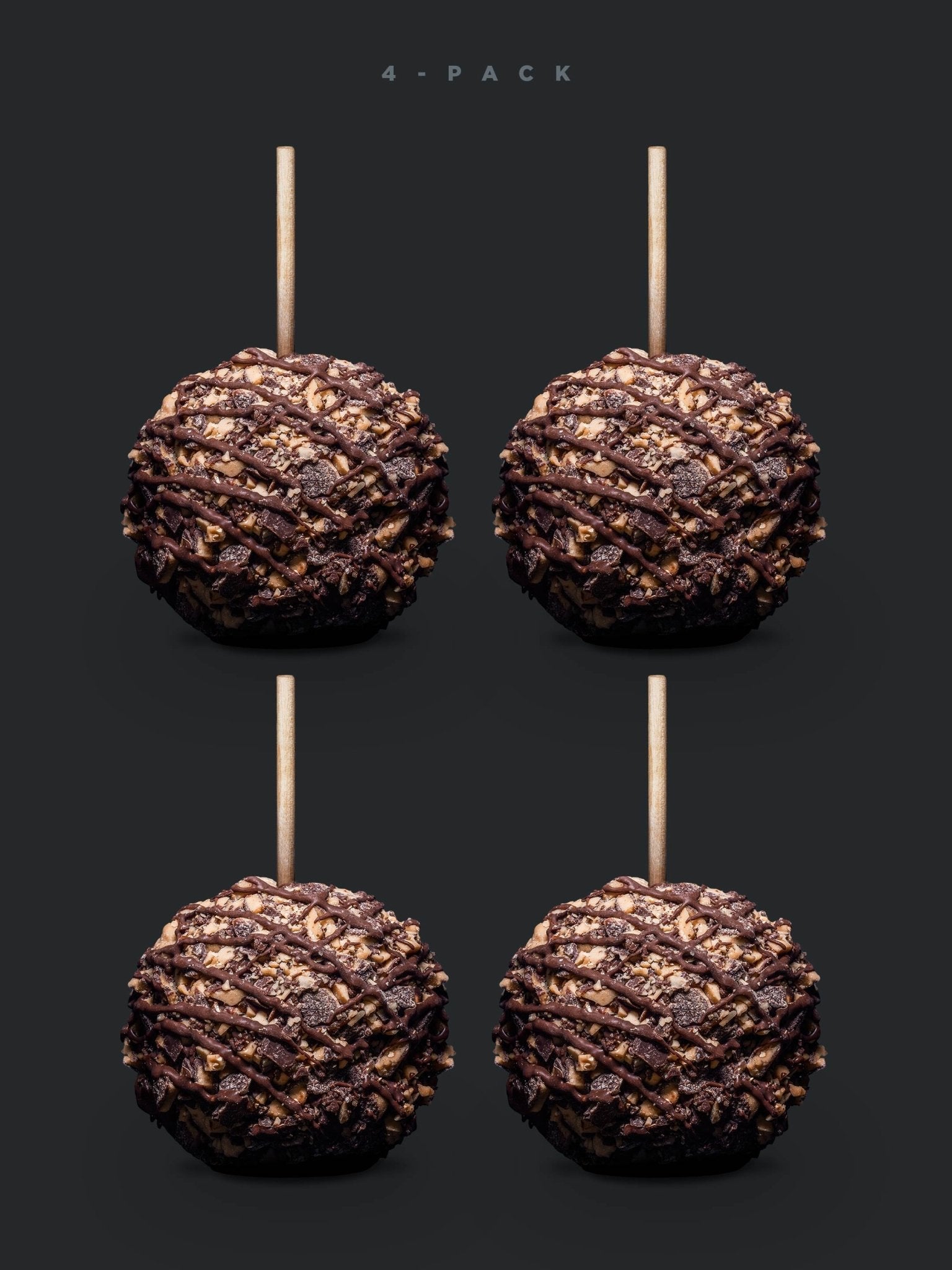 Gourmet Caramel Apple - Toffee (4 - Pack) - The Caramel Tree